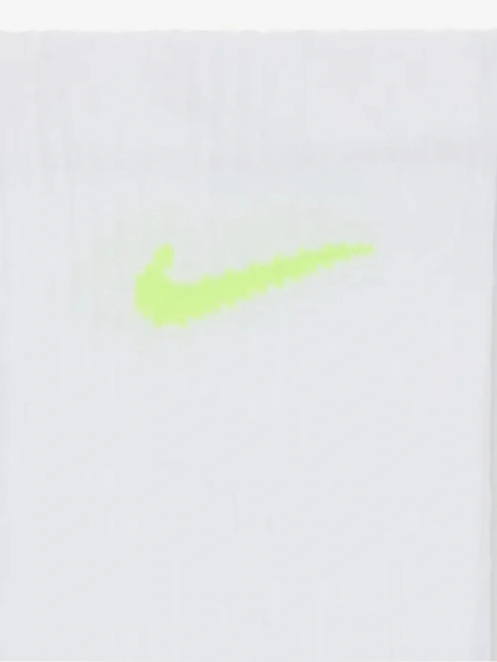 Nike White Crew Socks with Multicolor Neon Swoosh - 6 Pack